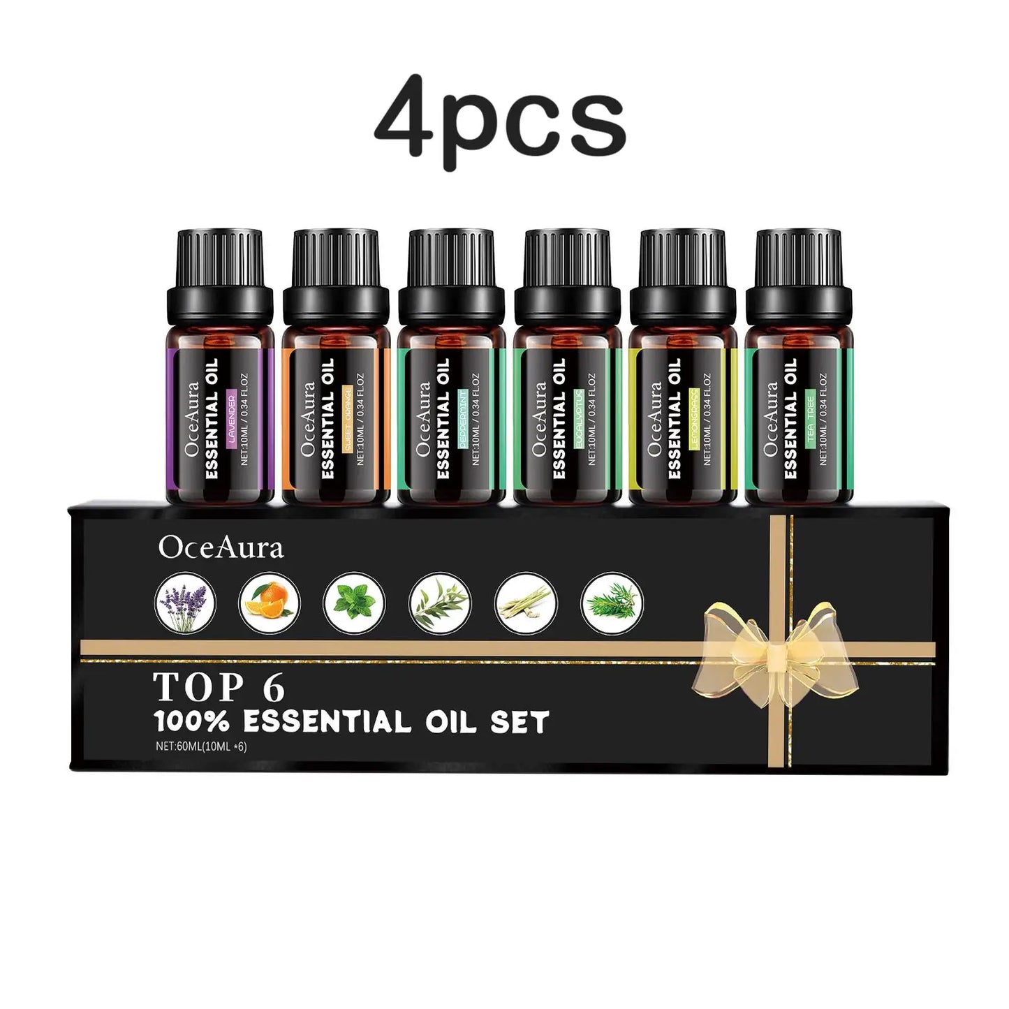 Oceaura Aromatherapy Essential Oil Set for Massage Plant-Based Body Oil to Smooth Skin Relieve Fatigue Moisturize And Relax