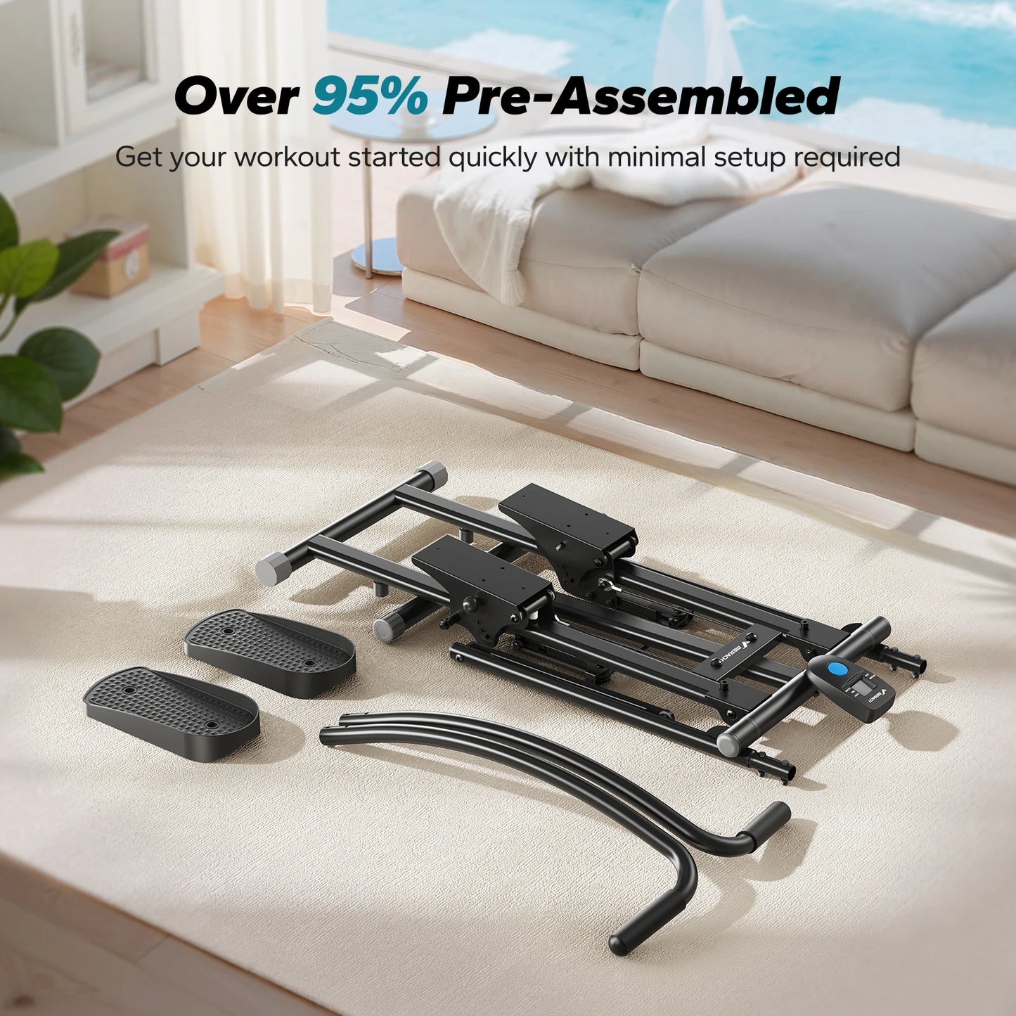 MERACH Stair Stepper Home Gym Full-Body Workout Folding Climber