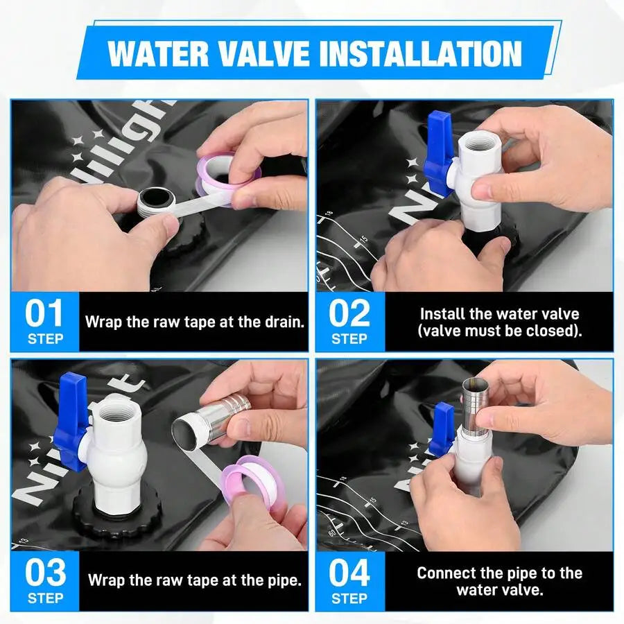 Nilight Foldable Water Storage Bladder For Rv And Truck