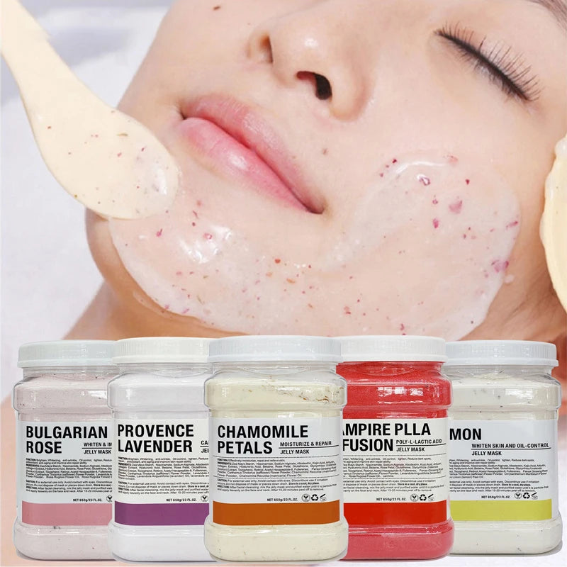 6PCS Jelly Mask Powder Wholesale 650G Professional Masks Beauty Salon Use Facial Skin Care Products