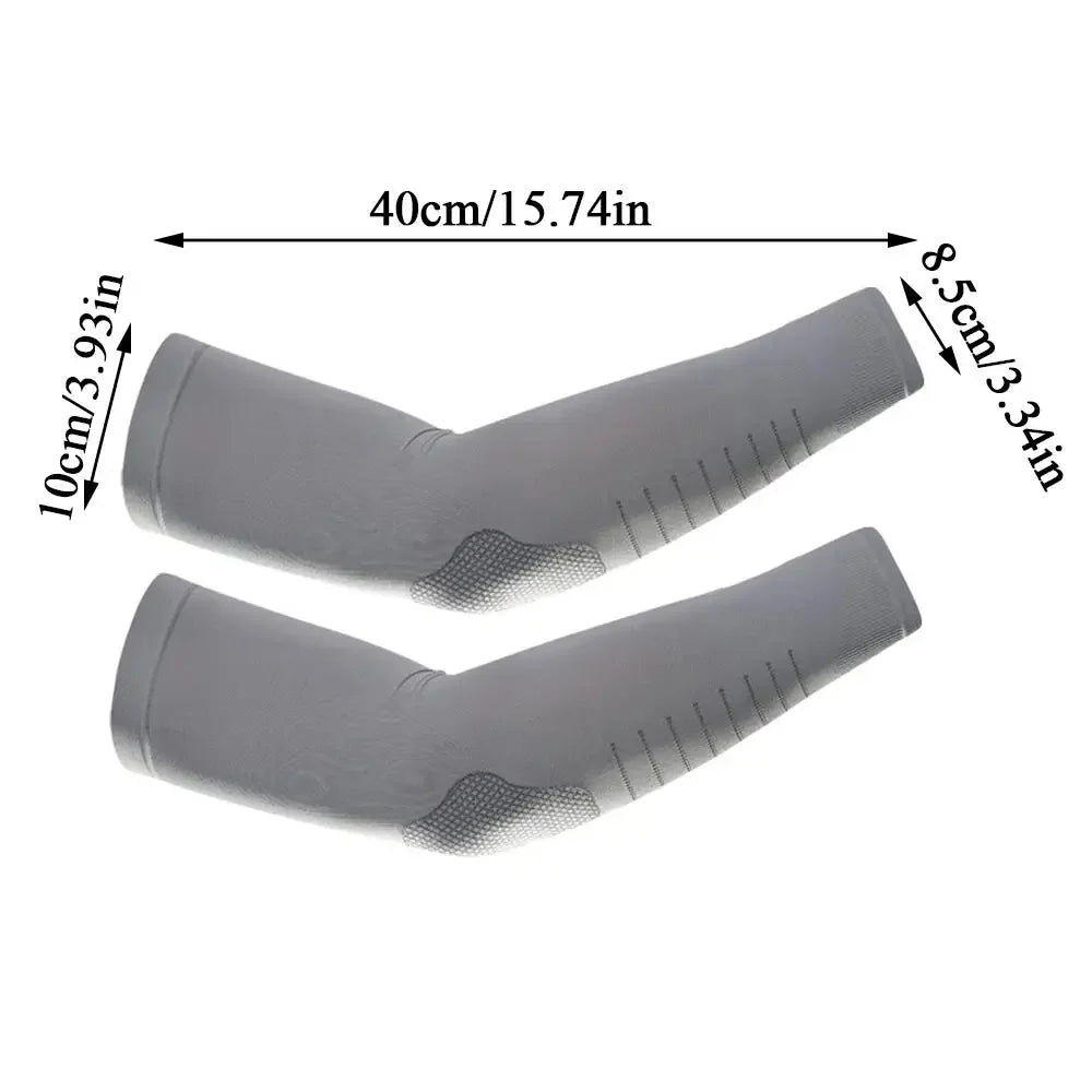 Ice Silk arm sleeves man Anti-sunburn sleeve uv protection Fingerless gloves Cycling Sports Fishing Driving Breathable Outdoor