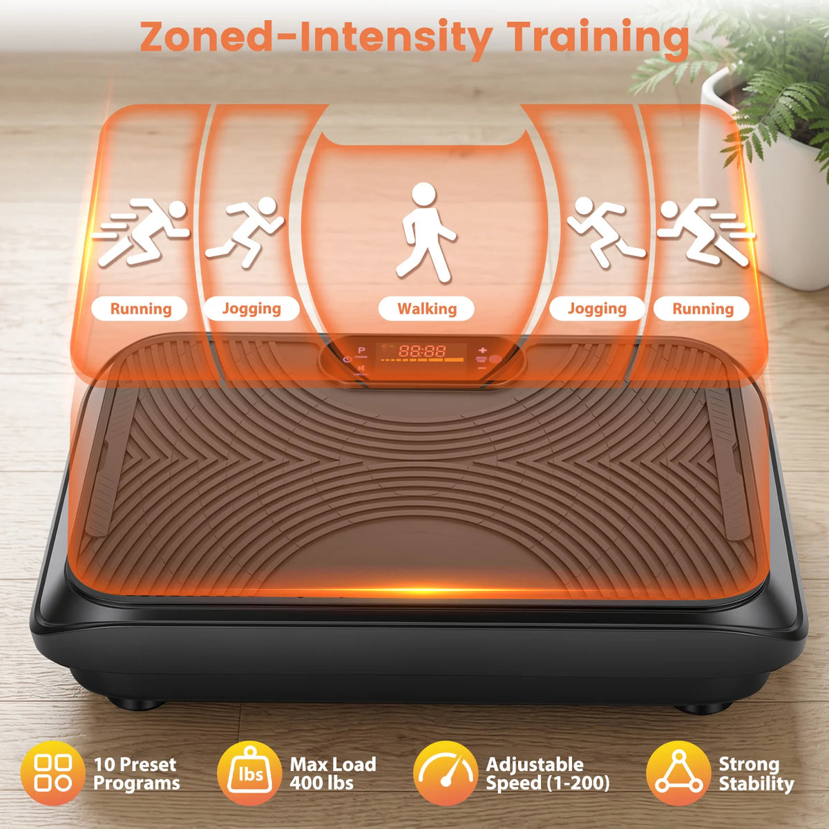 Vibration Plate Exercise Machine with Remote and Resistance Bands
