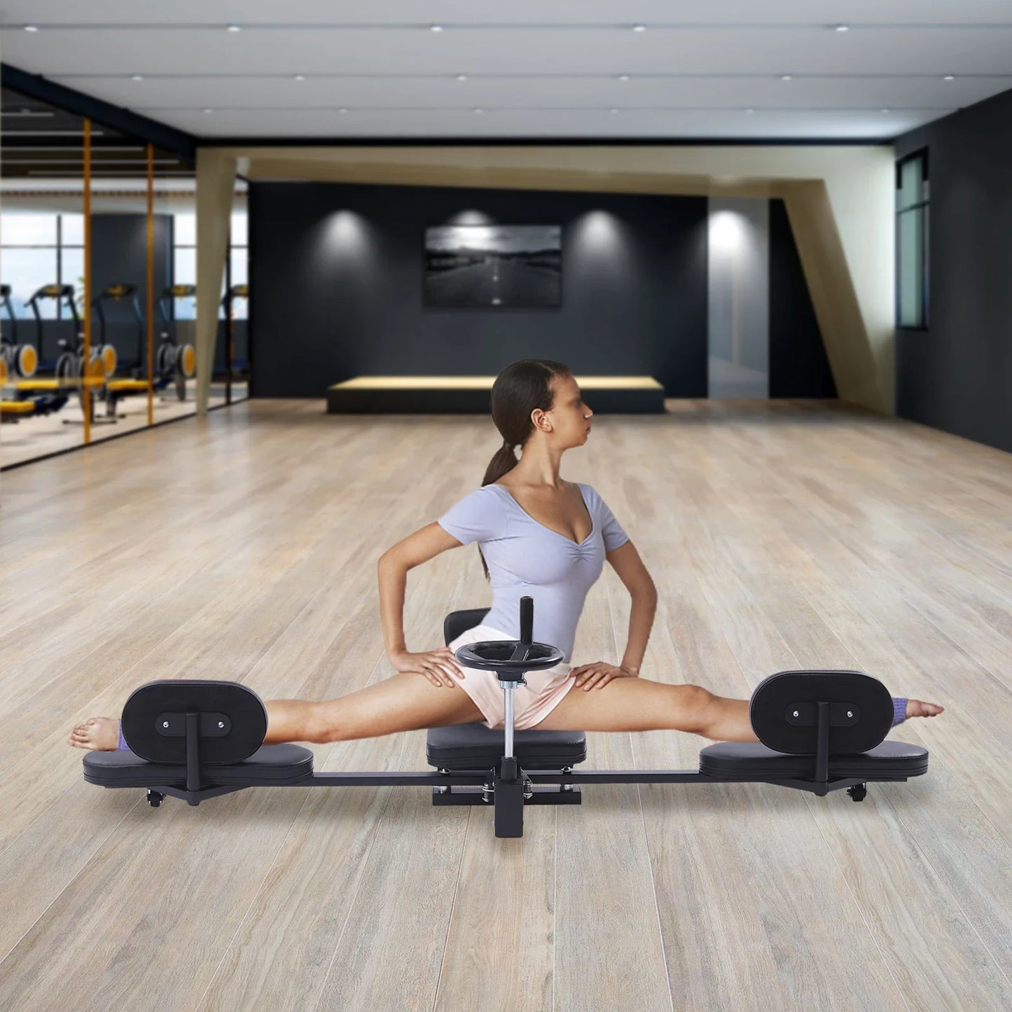Leg Stretcher Machine Universal Wheels For Home Fitness