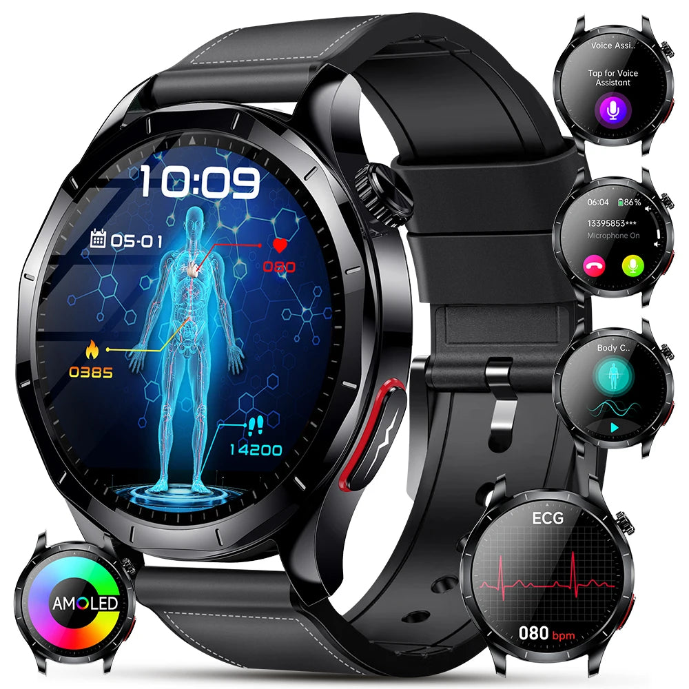 Marsyu ECG PPG Health Tracking Smartwatch With Heart Rate Monitor