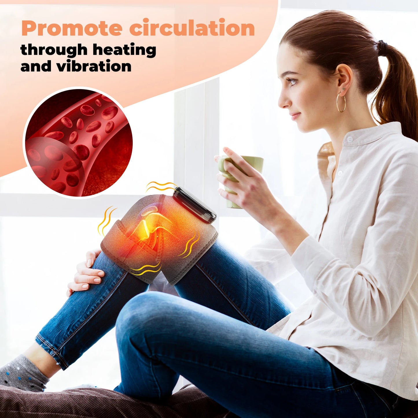 DearBeauty Electric Leg And Knee Massage With Heating And Vibration