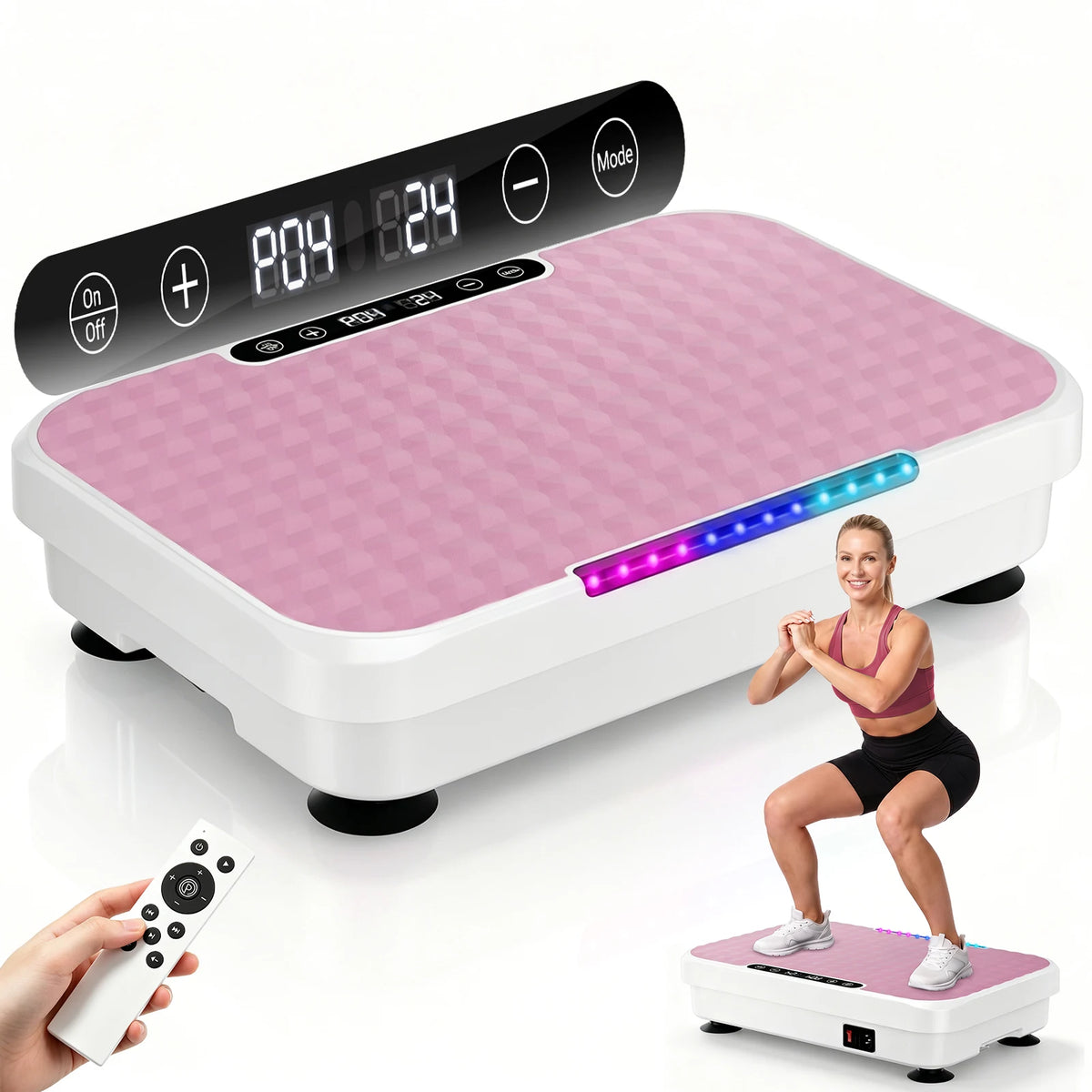 Vibration Plate Trainer With Bluetooth Music And LED Ambient Lights