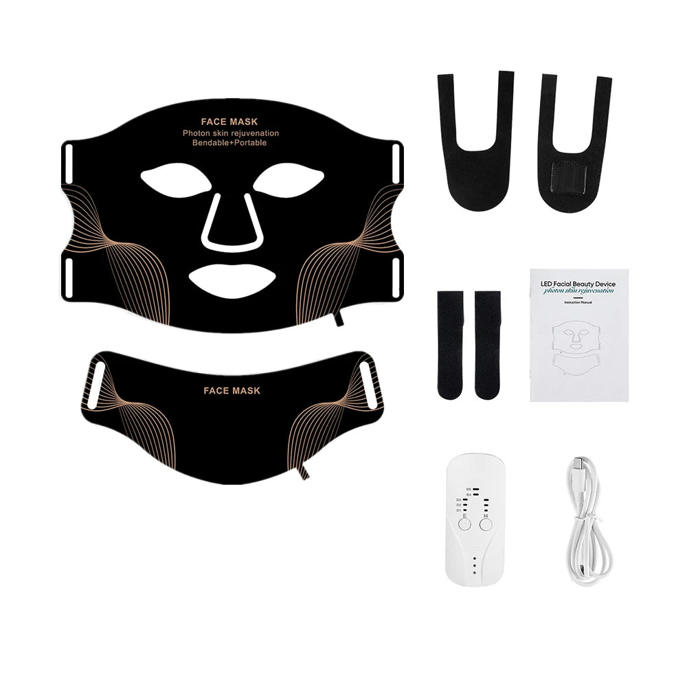 Iebilif Wireless Led Face Mask For Skin Rejuvenation Therapy