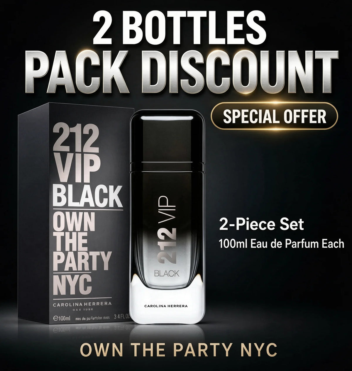 Carolina Herrera 212 VIP Black Aromatic Eau De Parfum