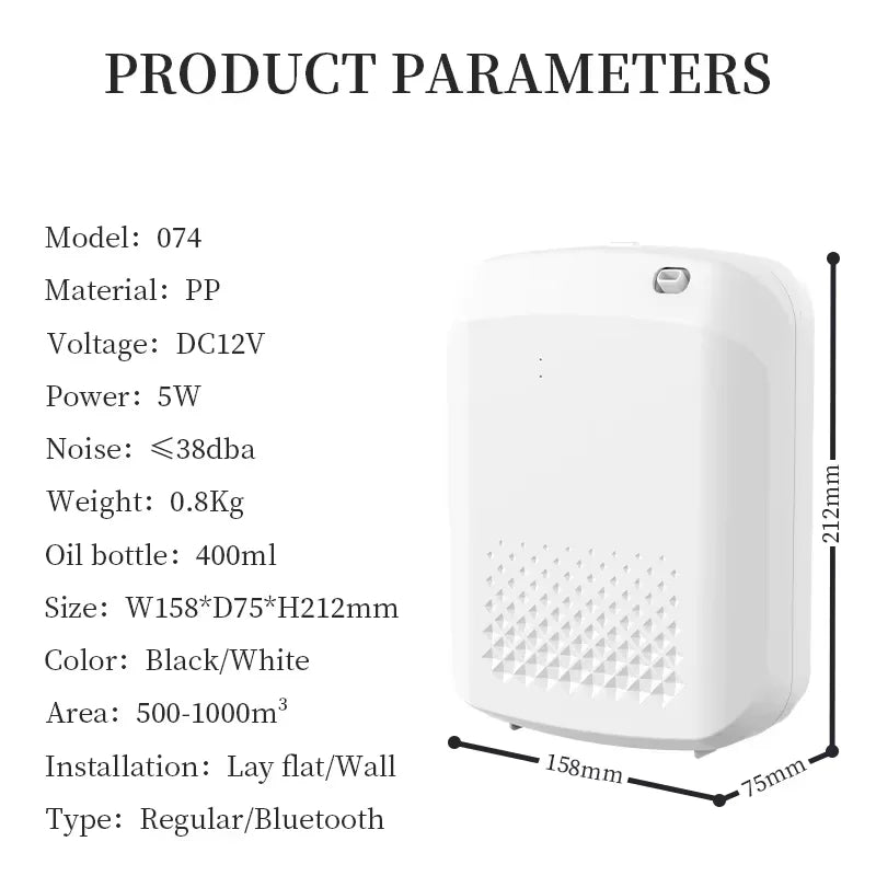 NAMSTE Aroma Diffuser 1000m³ Electric Aromatic Oasis 400ML Essential Oil Capacity Air Freshener Bluetooth Control Incense Burner