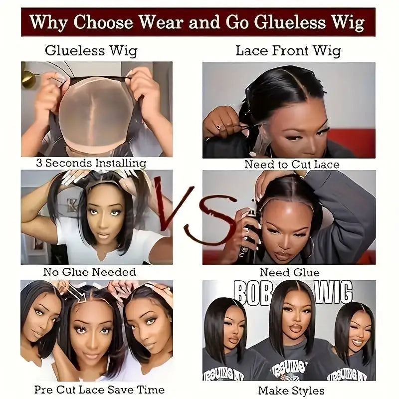 5x5 Bob Body Wig Human Hair Wigs 18 inch Natural HD Lace Frontal Wigs Human Hair 220 density Pre-cut Brazilian wigs For women