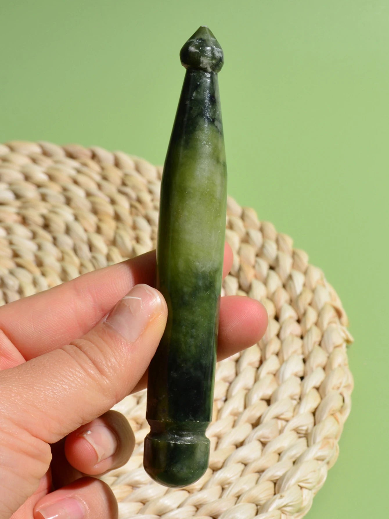 Jade Gua Sha Massage Stick for Face and Body Acupoint