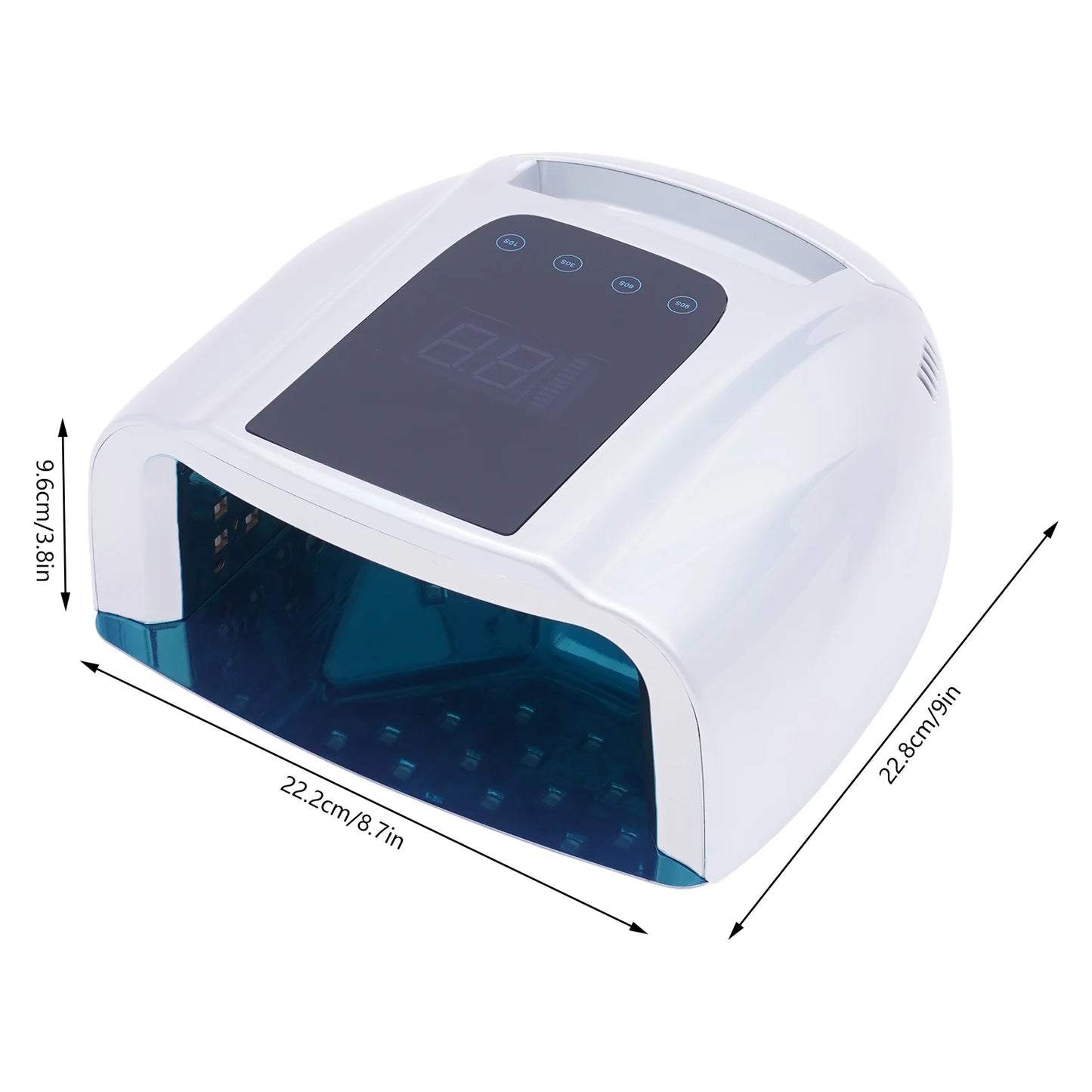 Bymaocar 96W UV LED Nail Dryer 42 Bead Portable Lamp