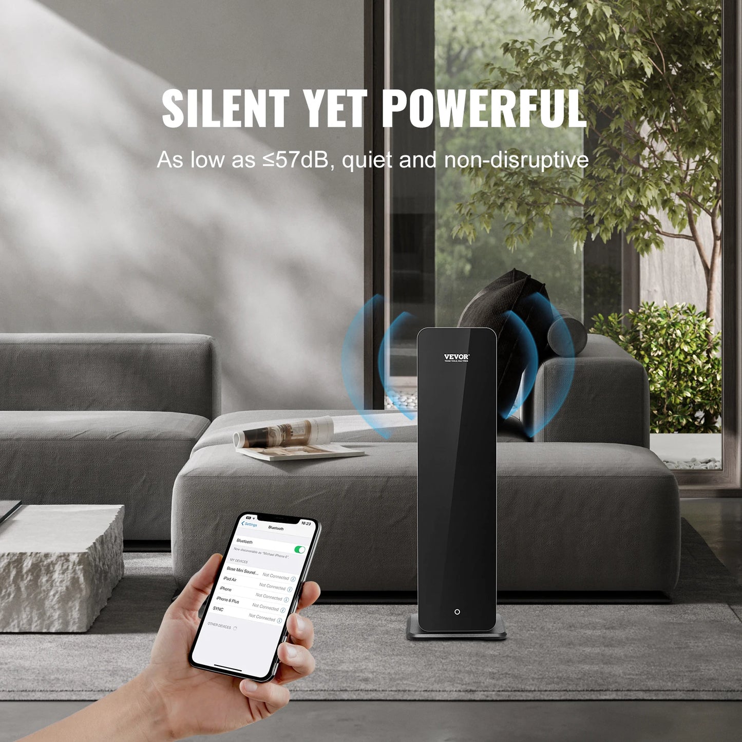 SucceBuy Bluetooth Smart Cold Scent Air Diffuser 3000sq.ft Floor Standing Aromatherapy Machine for Large Room Office Hotel