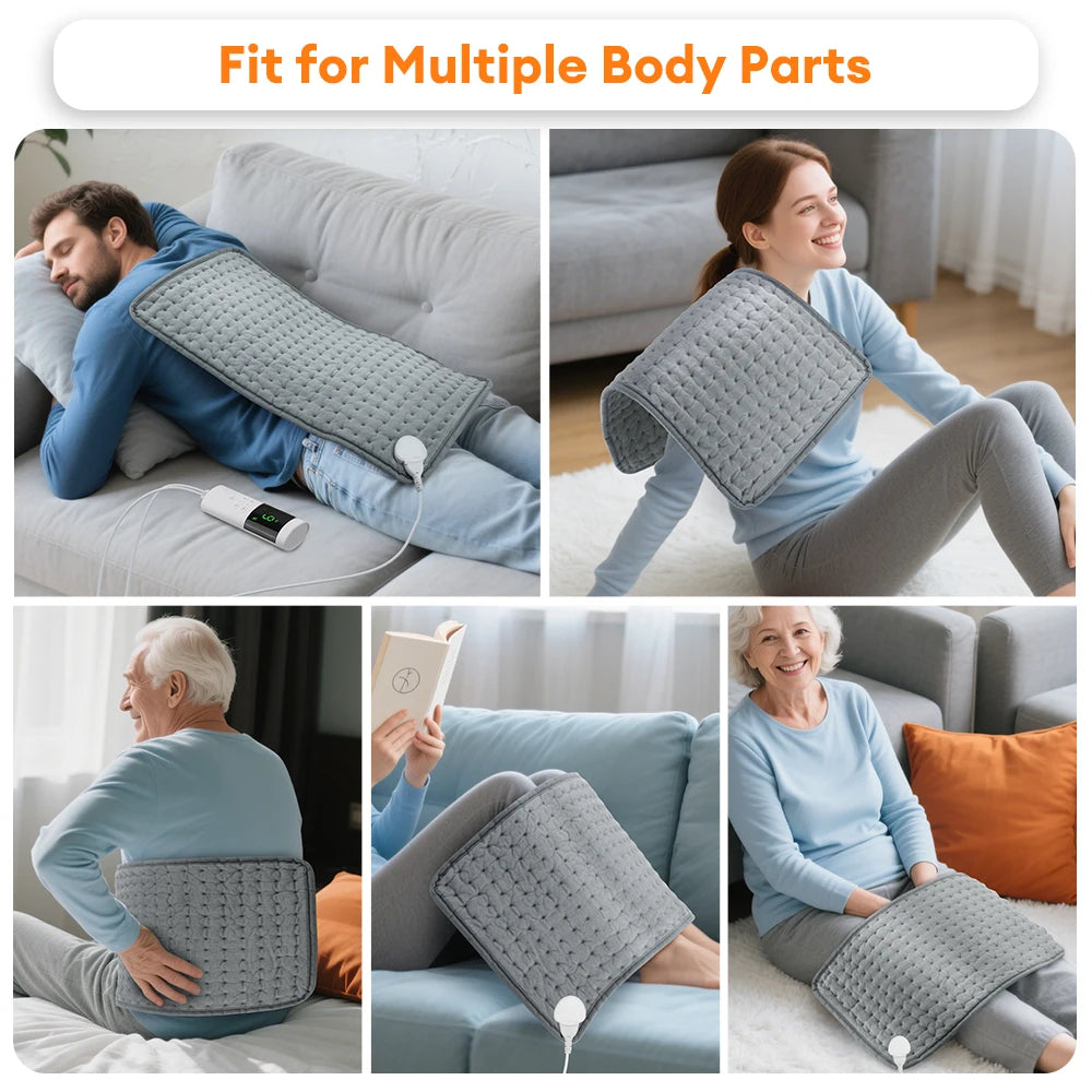 PASTSKY Electric Heating Pad Blanket With Adjustable Temperature Levels