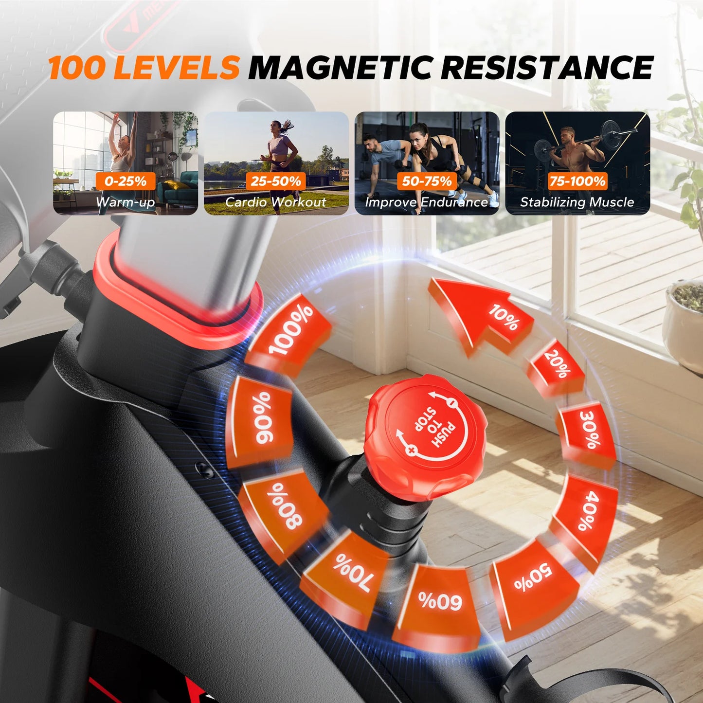 MERACH S38 Indoor Cycling Bike With Bluetooth App Connectivity