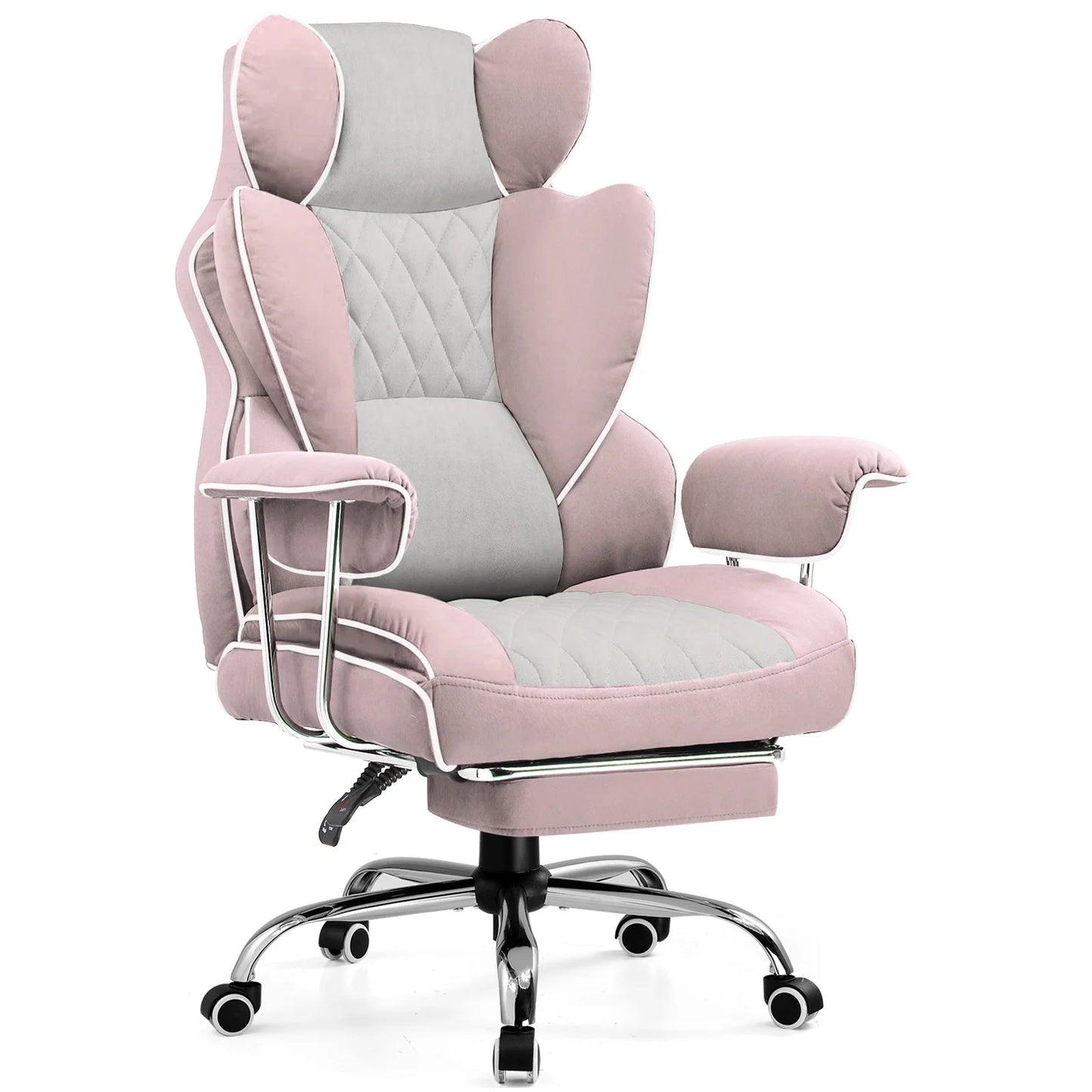 COMHOMA Ergonomic Office Chair With Footrest Pocket Spring Lumbar Support