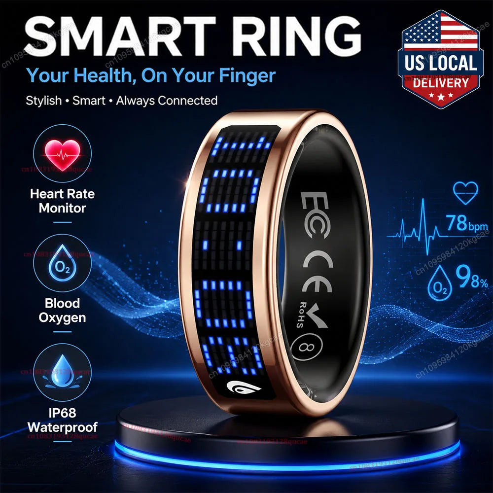 Ola Esporte Smart Ring LED Display Health and Activity Monitor