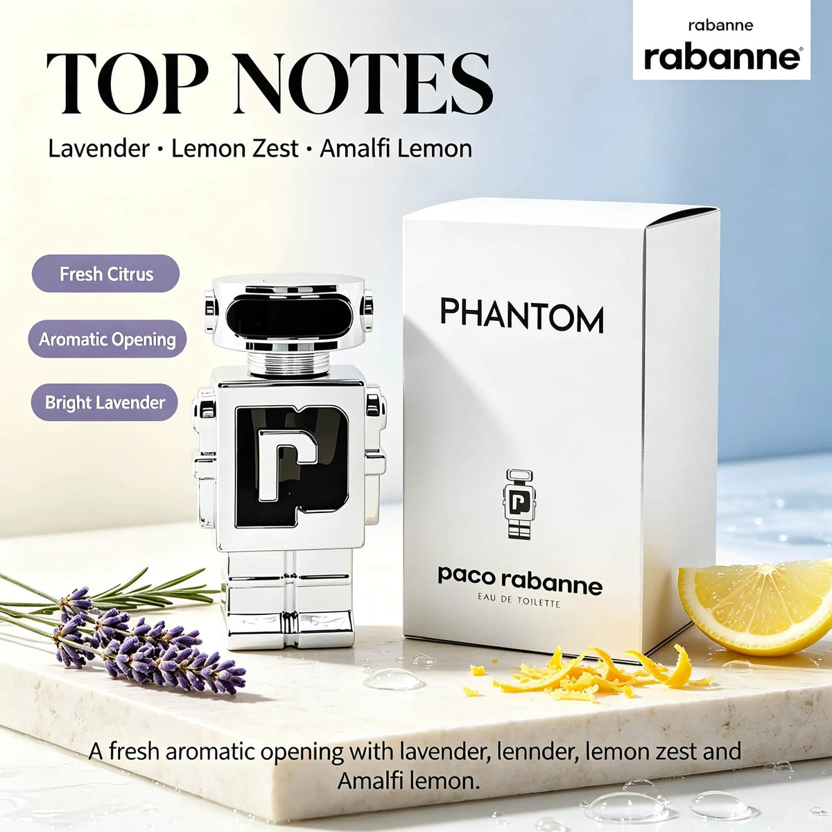 Paco Rabanne Phantom Men's Eau De Parfum With Lavender Vetiver