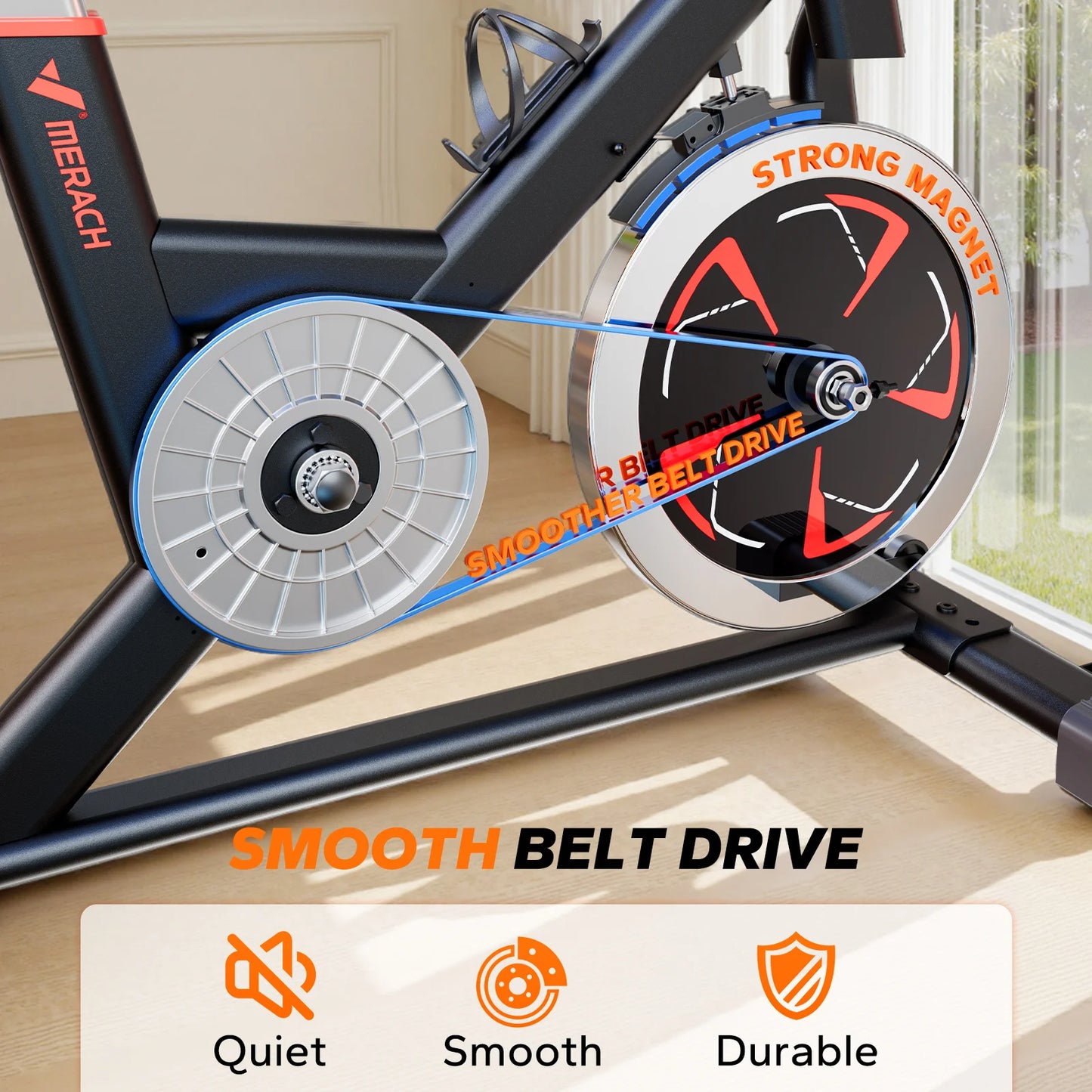 MERACH S38 Indoor Cycling Bike With Bluetooth App Connectivity
