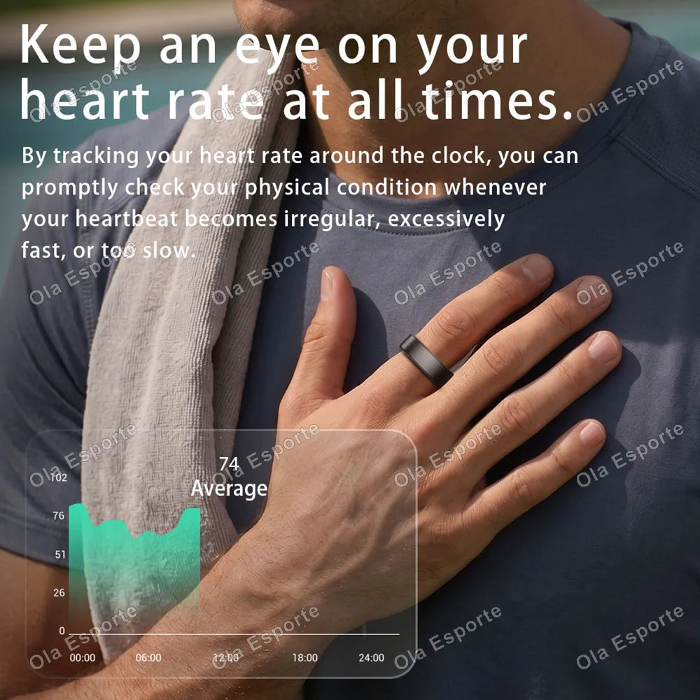 2026 Upgraded Smart Ring - Real-Time Health Tracker Ring, Heart Rate, Blood Pressure, Blood Oxygen, Steps, Exercise and Fitness, Sleep, Multiple Scenarios, Activity Tracker Rings,  Ideal Thanksgiving/Valentine'S Day/Christmas
