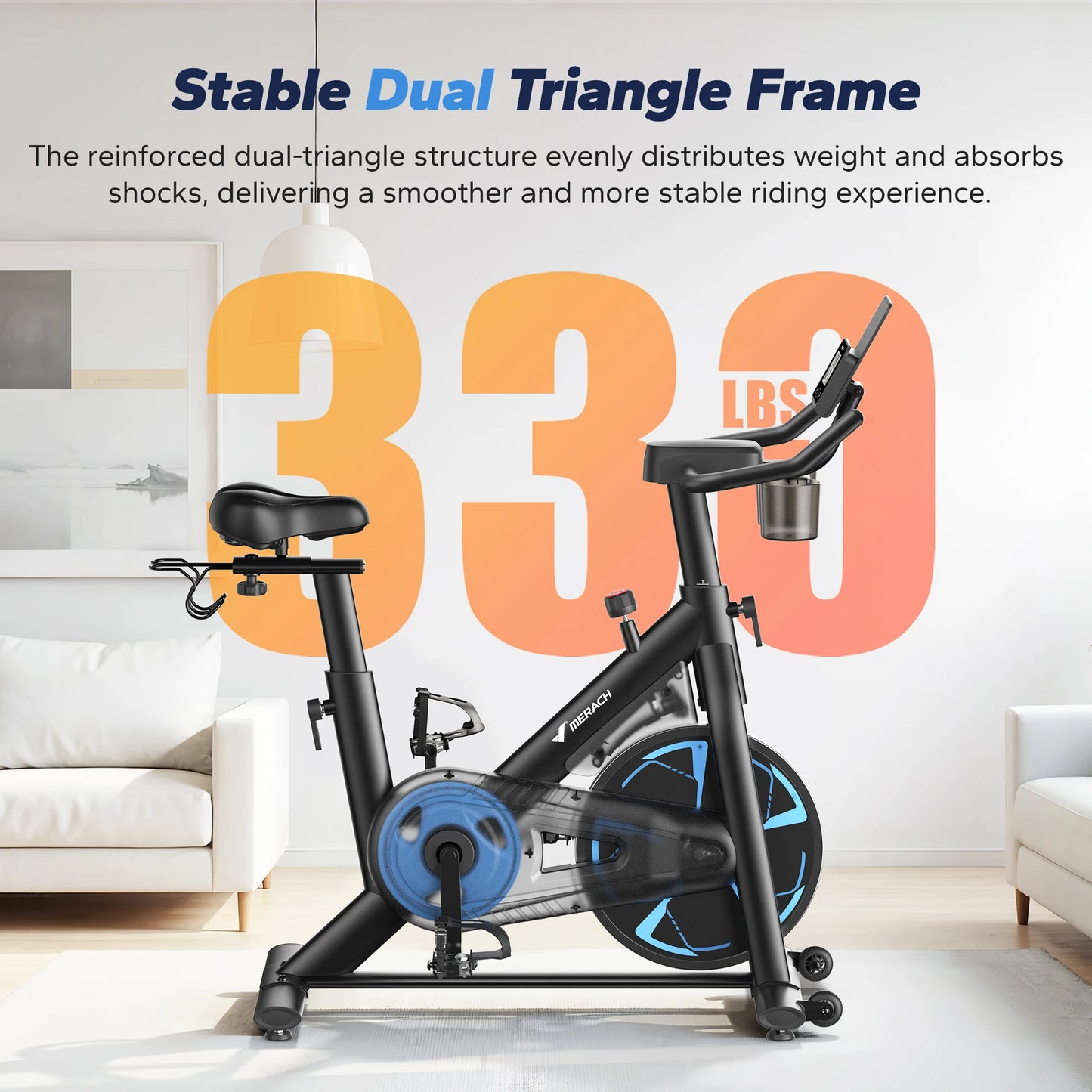 Merach S36 Magnetic Indoor Exercise Bike With App Connectivity