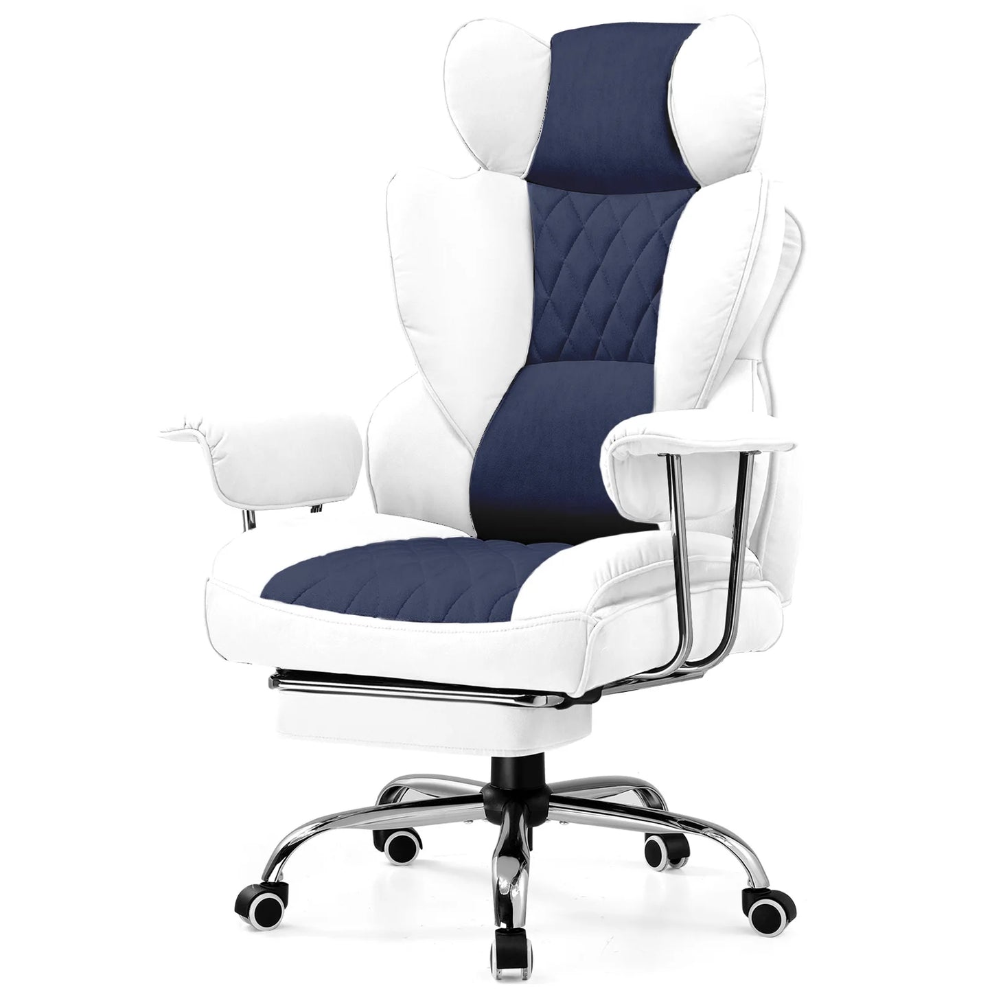 COMHOMA Ergonomic Office Chair With Footrest Pocket Spring Lumbar Support