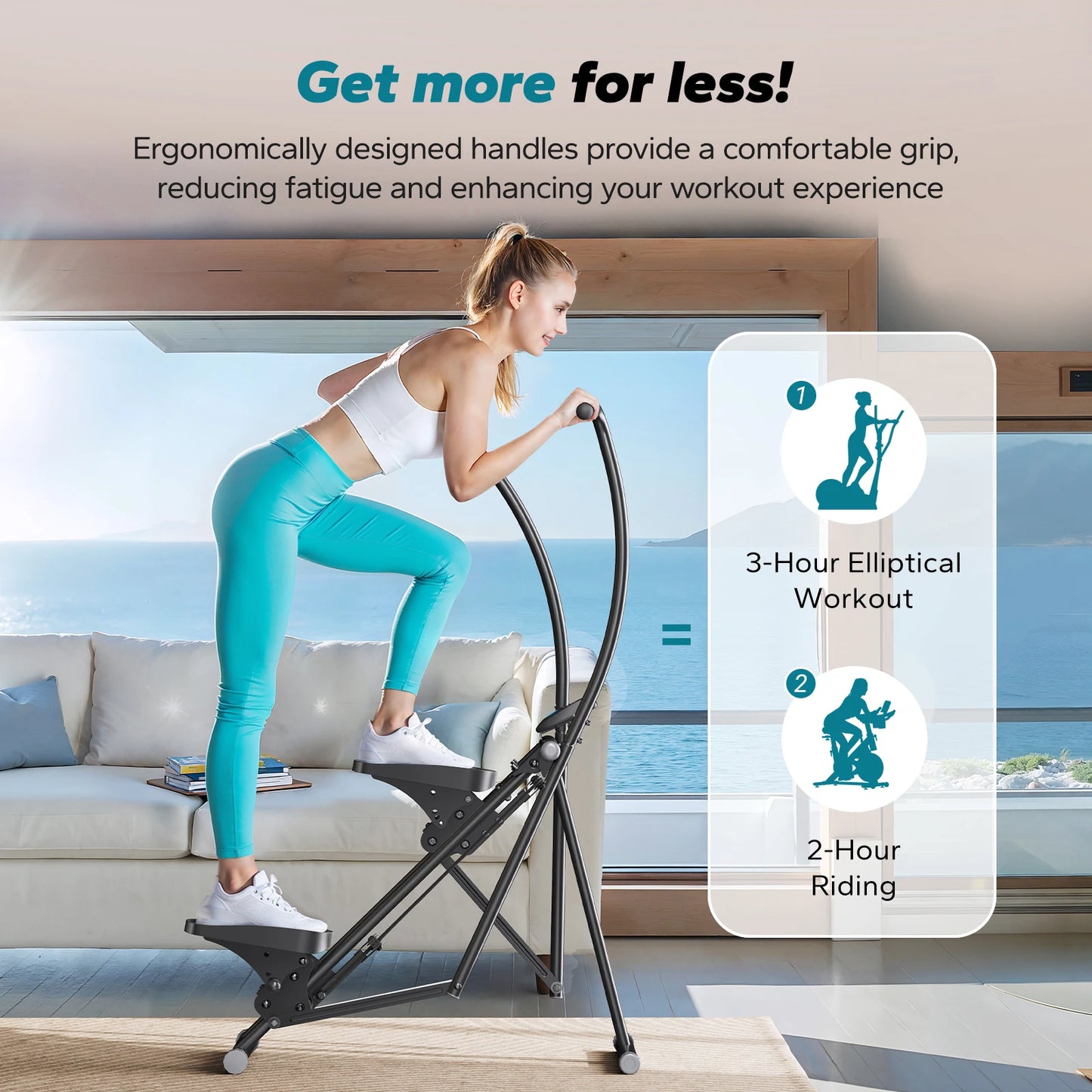 MERACH Stair Stepper Home Gym Full-Body Workout Folding Climber