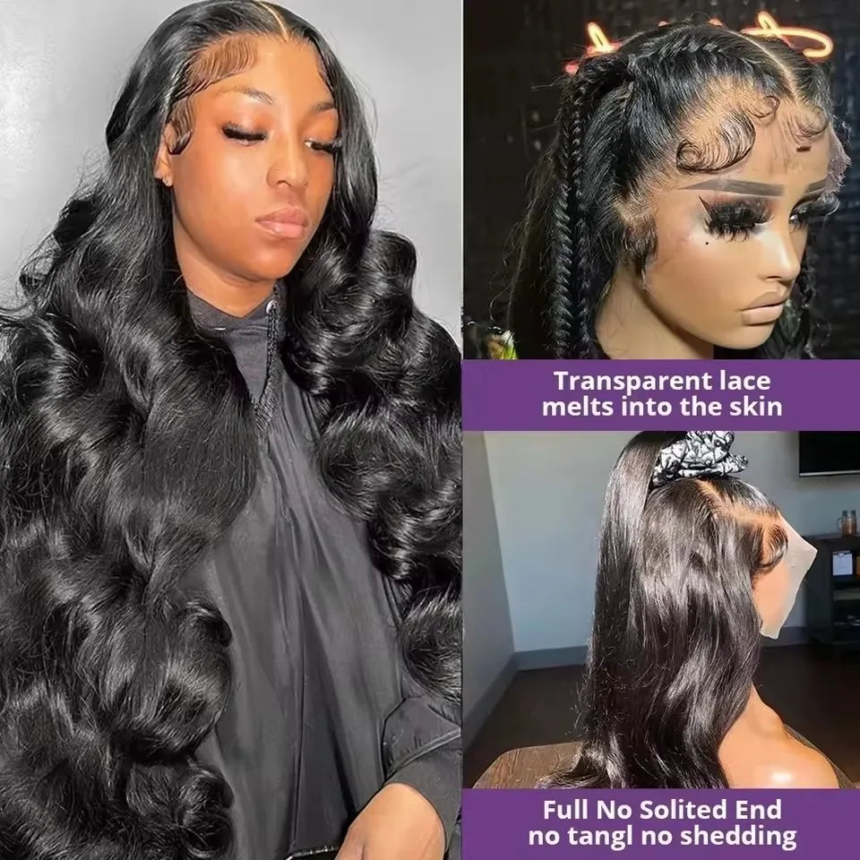 40 44 Inch Hd Body Wave Lace Front Wig Pre Plucked 13x4 13x6 Loose Wave Lace Frontal Wig 100% Human Hair Wigs On Clearance Sale