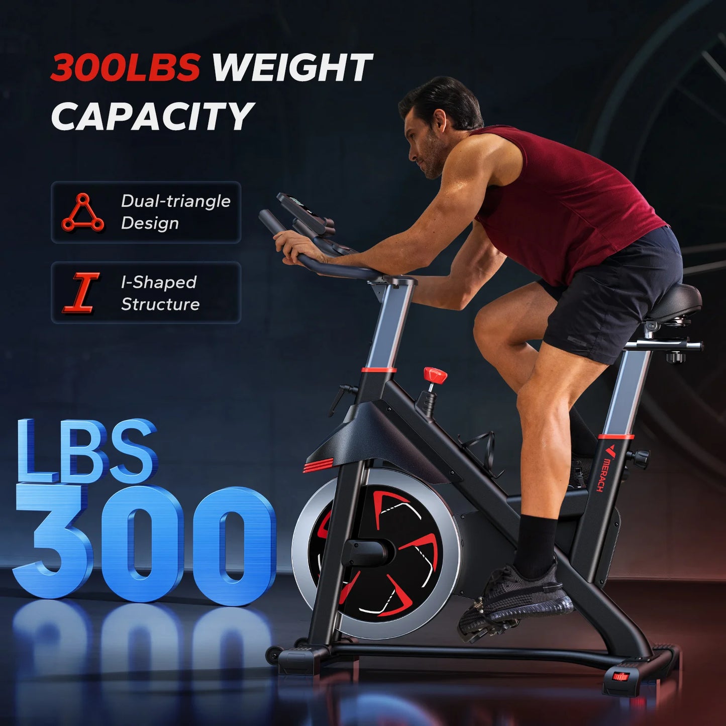 MERACH S38 Indoor Cycling Bike With Bluetooth App Connectivity