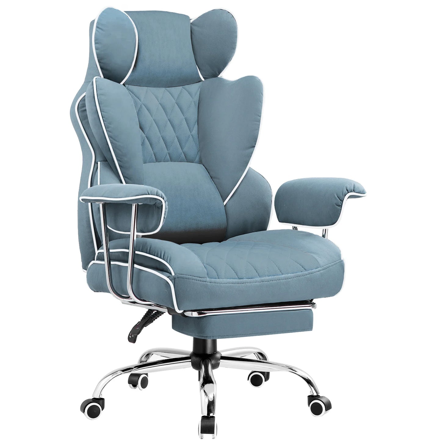 COMHOMA Ergonomic Office Chair With Footrest Pocket Spring Lumbar Support