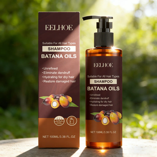 EELHOE 100ml Batana Oils Shampoo Strengthening Lasting Effect Easy Coloring Nourish Scalp Non-irritating Cover Gray White Hair