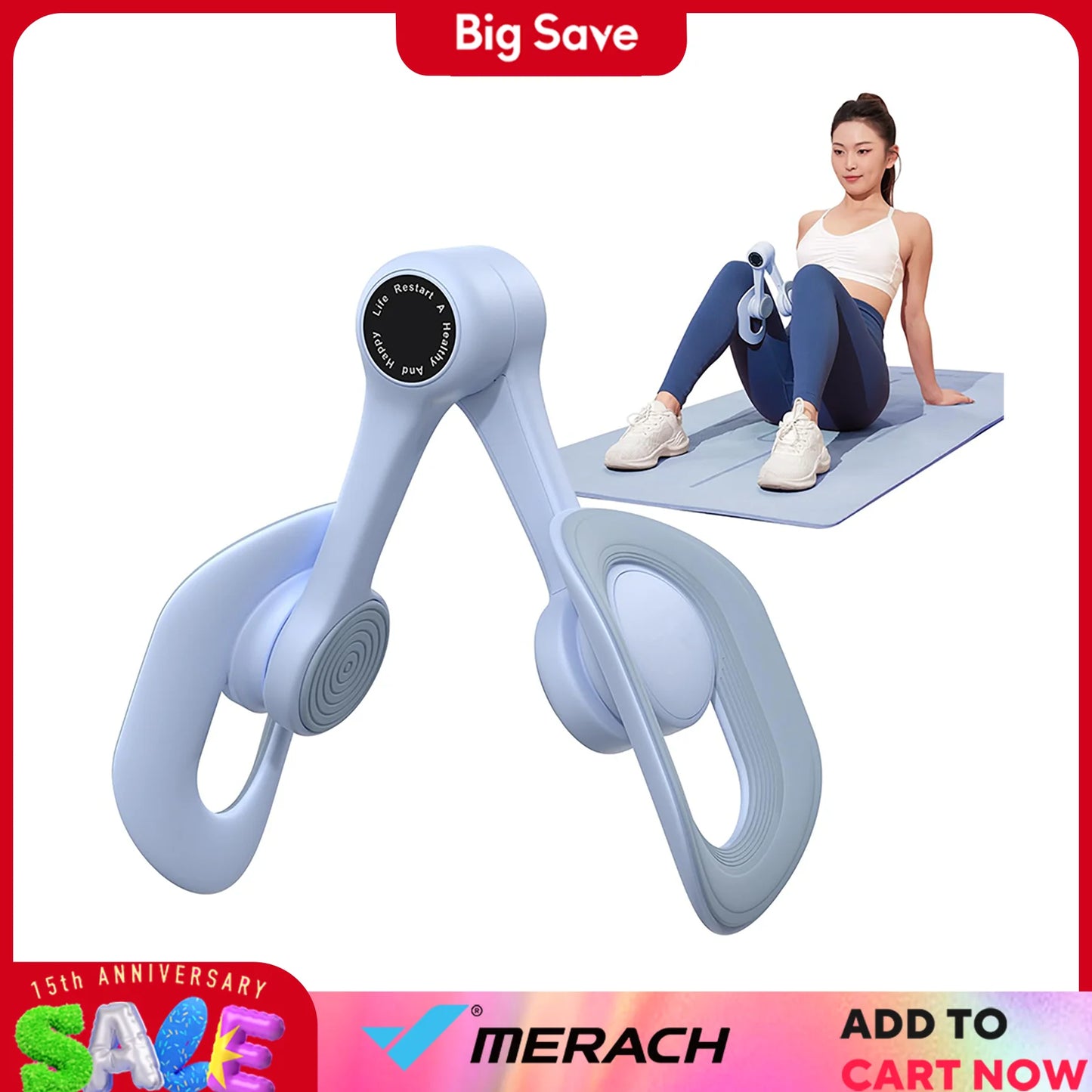 MERACH Thigh Trainer Pelvic Floor Muscle Fitness Device