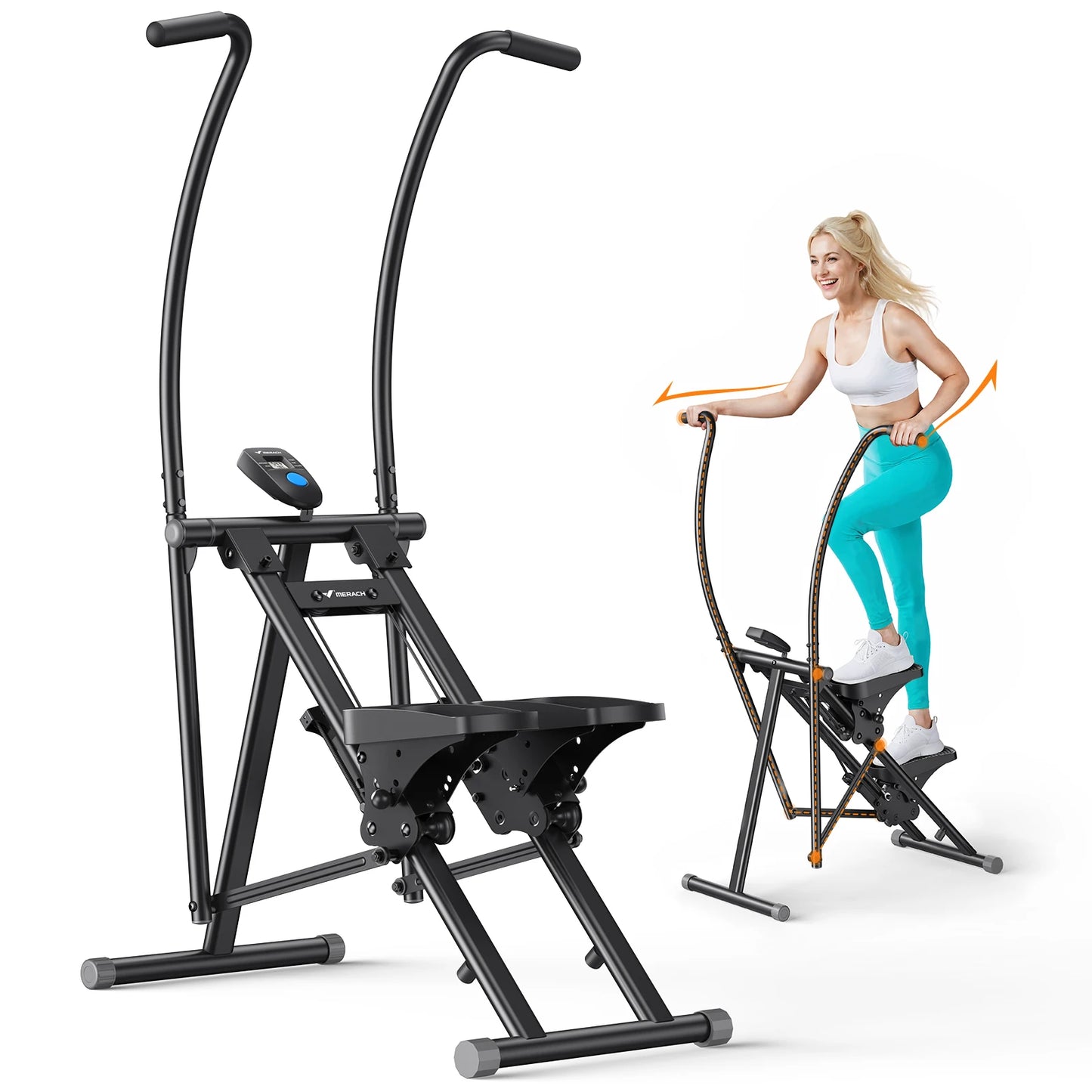 MERACH Stair Stepper Home Gym Full-Body Workout Folding Climber