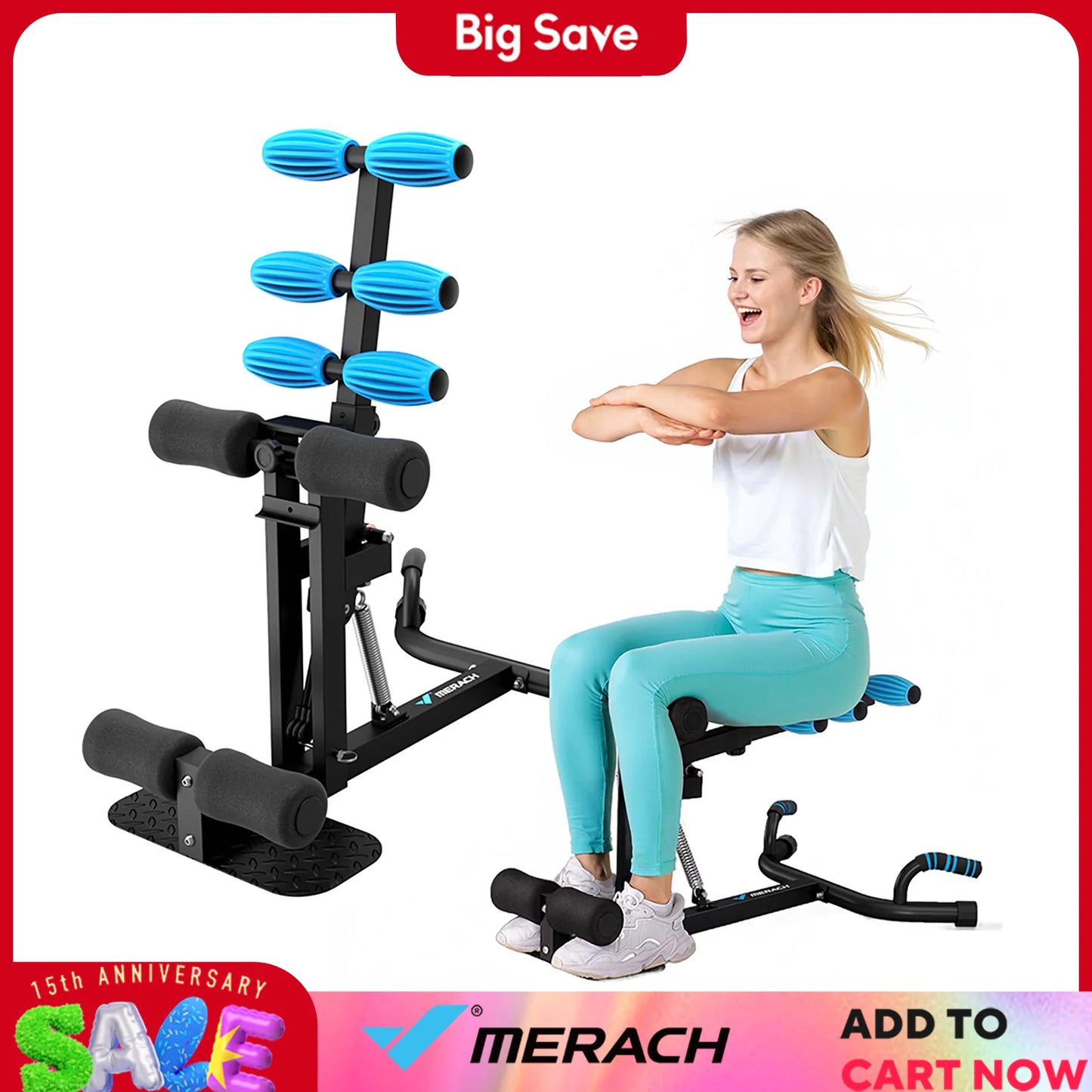 Merach Deep Squat Machine Glutes Trainer For Leg Core Workout