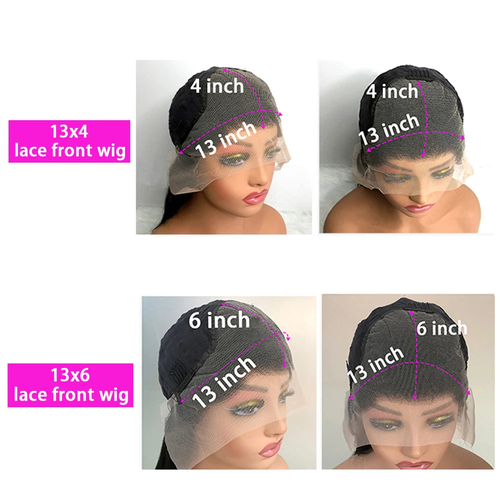 40 44 Inch Hd Body Wave Lace Front Wig Pre Plucked 13x4 13x6 Loose Wave Lace Frontal Wig 100% Human Hair Wigs On Clearance Sale