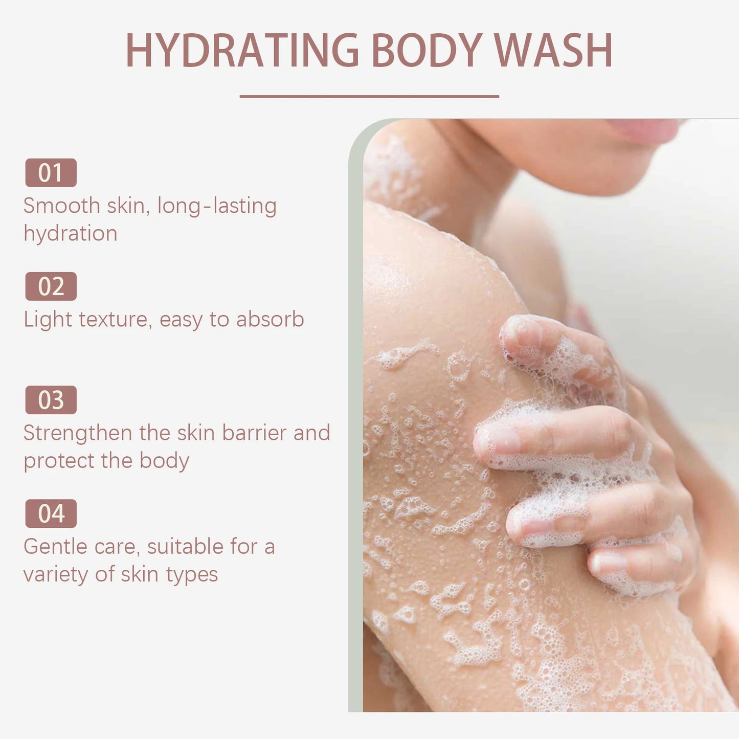 Oceaura 80ml Soothing Body Bathing Lotion Lasting Fresh Fragrance Moisturizing Exfoliate Body Wash Oil Control Clean Dirt Lotion