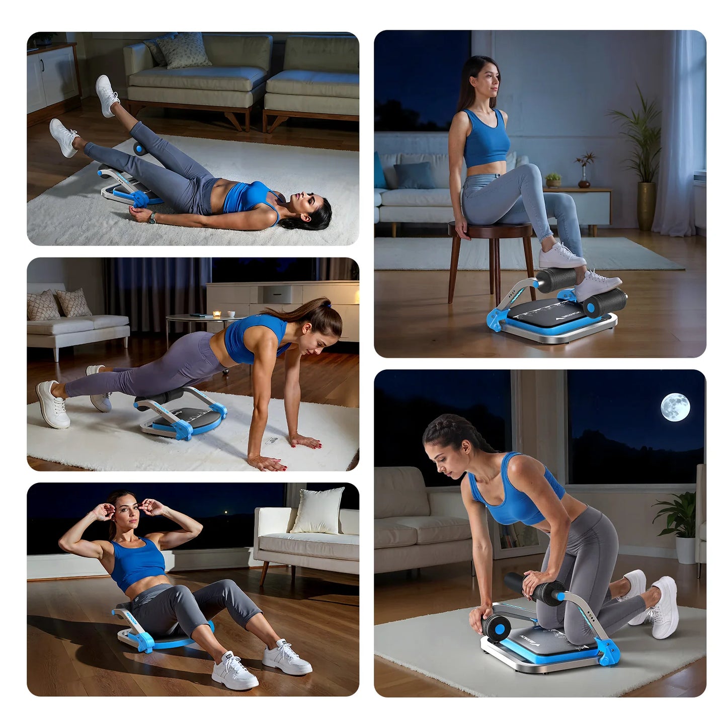MERACH Ab Machine For Stomach Workout With Adjustable Resistance