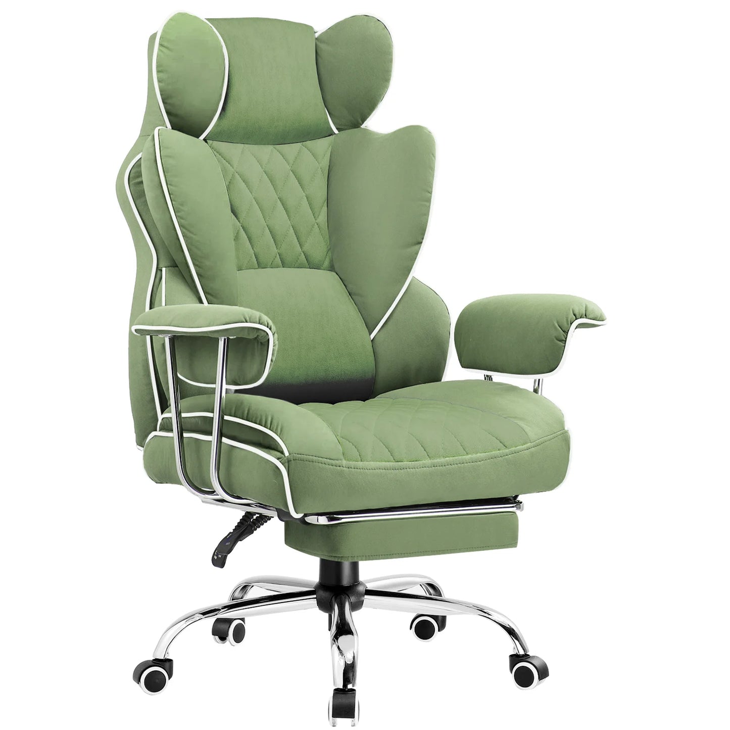 COMHOMA Ergonomic Office Chair With Footrest Pocket Spring Lumbar Support