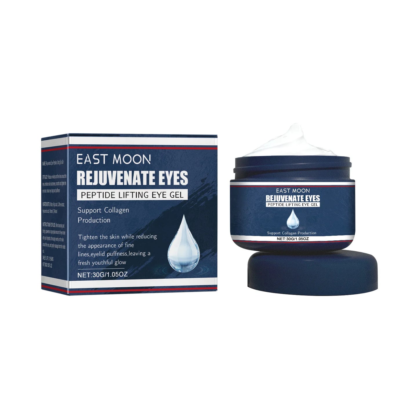 30g Peptide Eye Care Cream Rejuvenating Moisturizing Anti-aging Fade Fine Lines Tightening Brightening Enhance Skin Elasticity