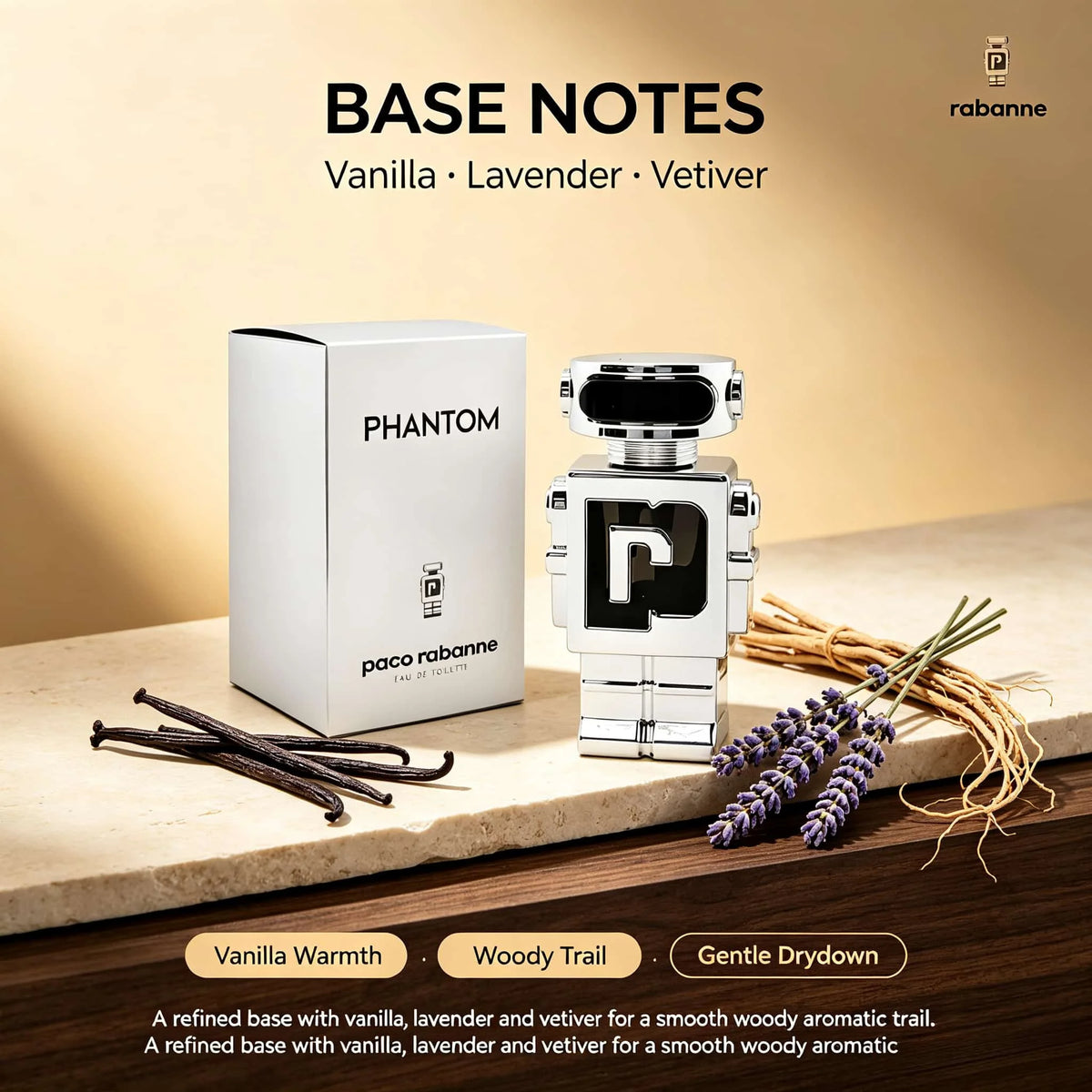 Paco Rabanne Phantom Men's Eau De Parfum With Lavender Vetiver