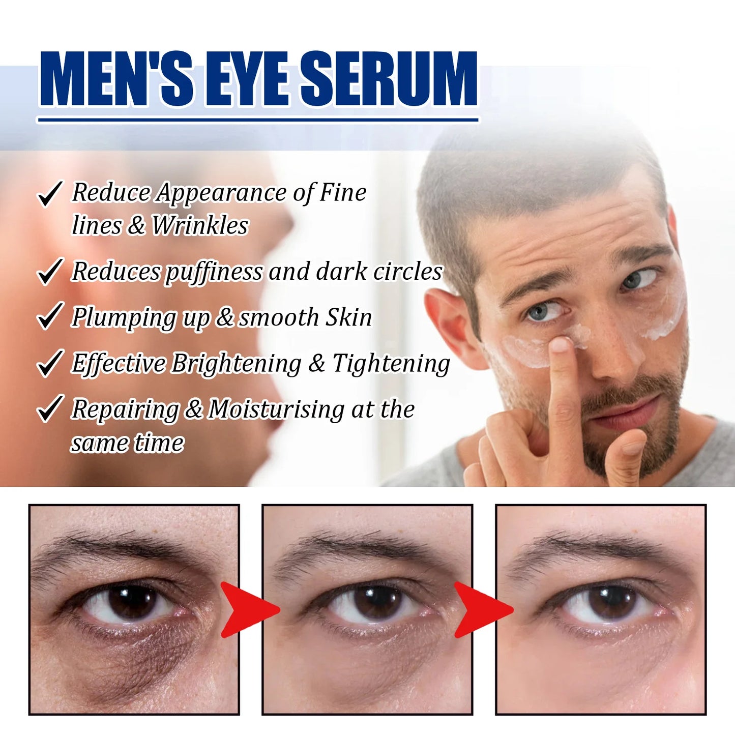 30g Peptide Eye Care Cream Rejuvenating Moisturizing Anti-aging Fade Fine Lines Tightening Brightening Enhance Skin Elasticity