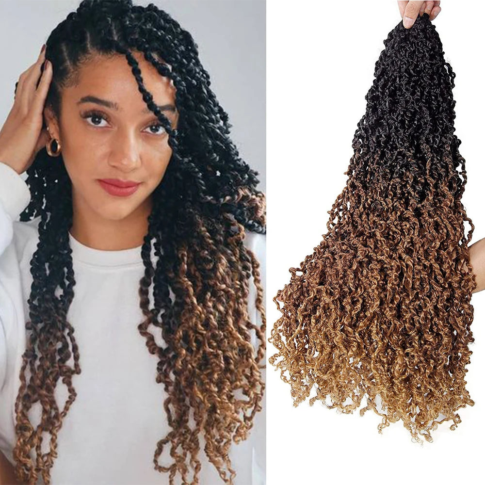 IPARTY Curly Majesty Senegalese Passion Twist Crochet Braiding Hair Extensions