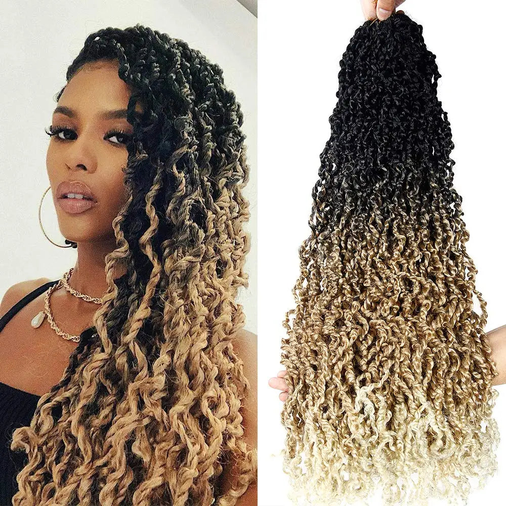 IPARTY Curly Majesty Senegalese Passion Twist Crochet Braiding Hair Extensions