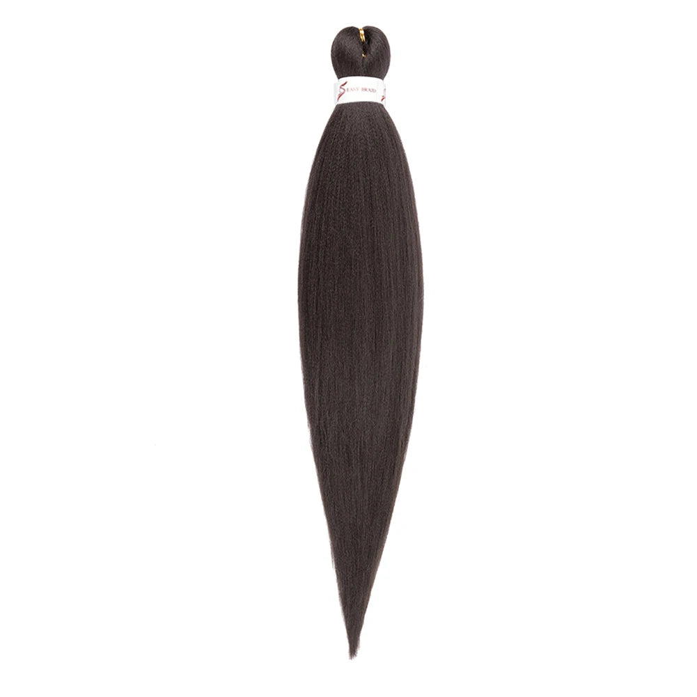Pre-stretched Braids Hair Professional Itch Free Hot Water Setting Synthetic Fiber Ombre Yaki Texture Braid Hair Extensions