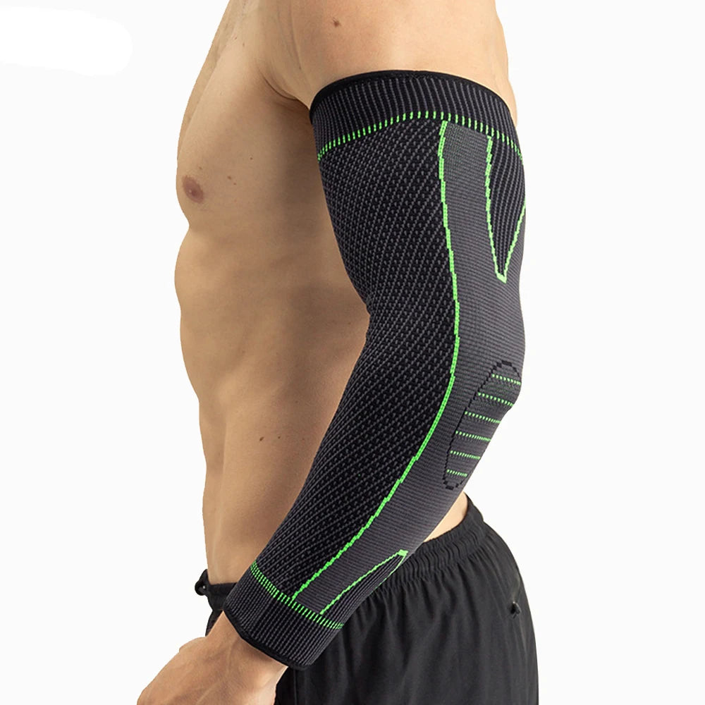 1Pc Elbow Braces Compression Arm Sleeves for Men & Women, Non-Slip Breathable Arm Support for Tendonitis, Tennis Elbow