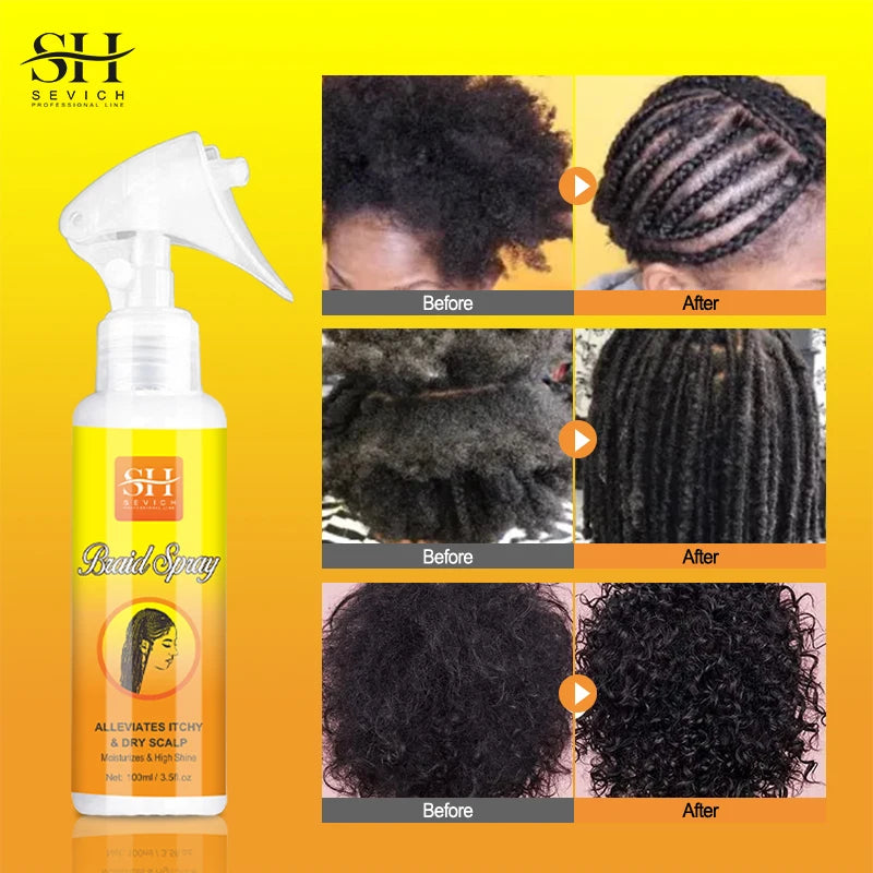 Sevich Hair Cleaning Anti Itching Spray Scalp Hair Follicle Anti Hair Loss Natural Beauty Health Moisturizing Hair Care Spray