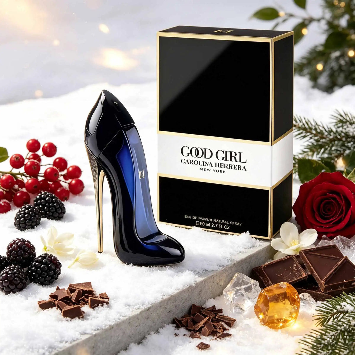 Carolina Herrera Good Girl, Classic Enchanting Night Perfume, Gentle With A Hint Of Rebellion, Shape Elegant And Free‑Spirited Glamorous Temperament.