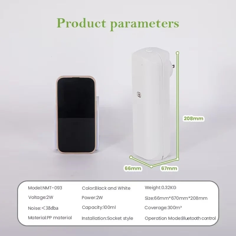 Namste Socket Model Fragrance Diffuser 100ml Covers 300 Cubic Meters