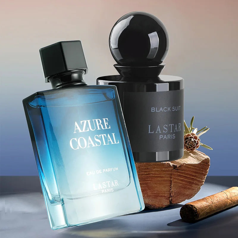 LASTAR Men's Perfume Set, 80ml/2.71fl oz, Lemon & Cedar, long-lasting fragrance. Christmas/New Year gifts. Dating atmosphere.