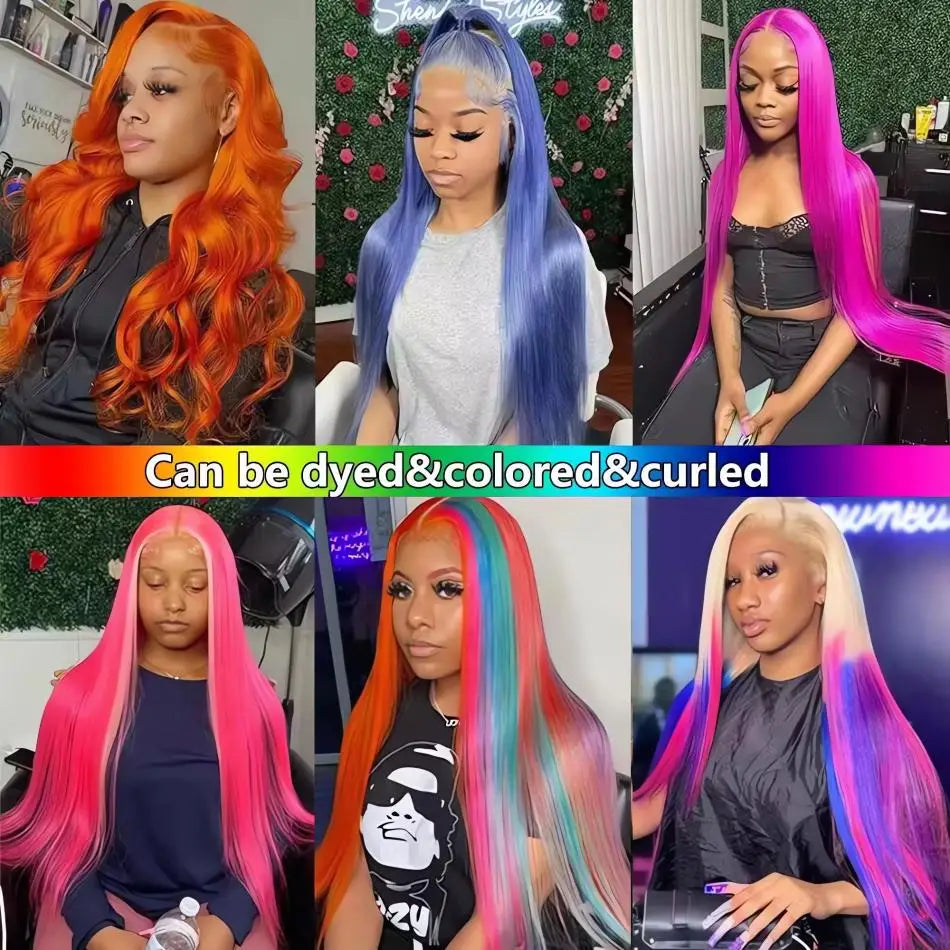Blonde 613 Lace Frontal Wigs 4x4 Glosure Bone Straight 13X4 Lace Front Wigs 13X6 Human Hair Closure Wigs For Women 200 Density